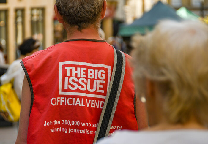 Big Issue member supporting Tech for Good challenge