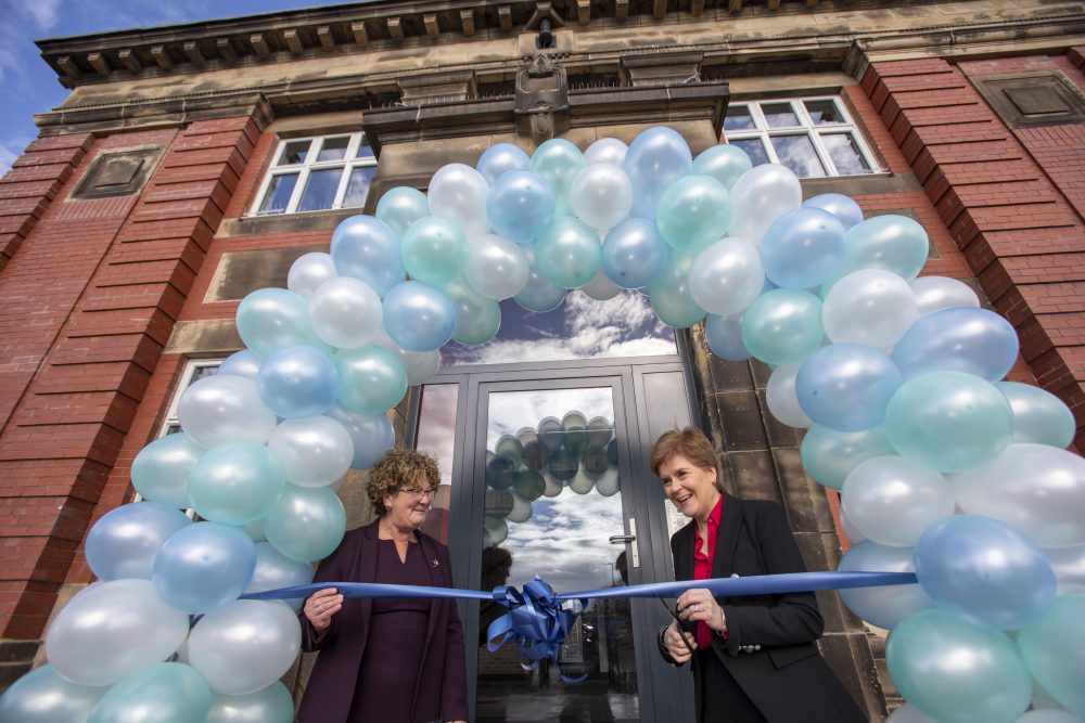 Linthouse Housing Association development opening with Nicola Sturgeon 