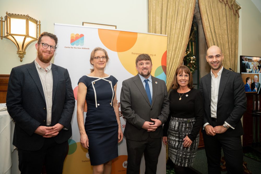 Unity's Head of Impact & Sustainability, Joshua Meek, and Chief Commercial Officer, Alexandra Rice, attend the Centre for New Midlands' Winter Reception