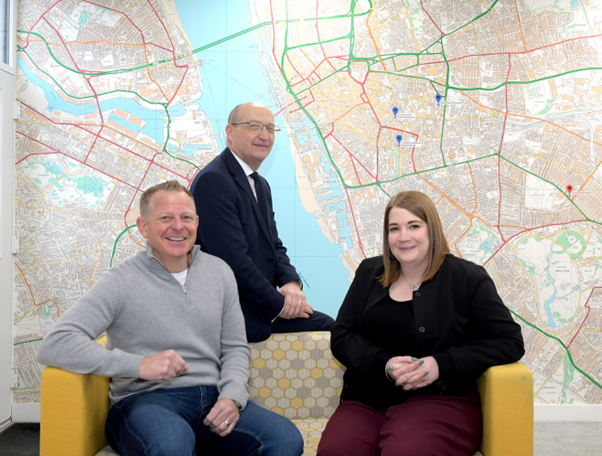 Neil Colquhoun, David Robinson and Ellie McNeil
